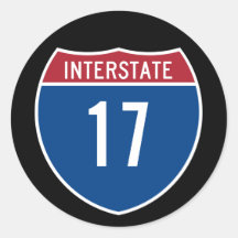 Interstate 17 klistermärke