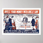 Investera dina pengar med Uncle Sam Affisch