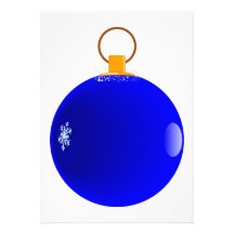 Invitations. för blåttjulBauble Kort För Inbjudningar