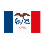 Iowa flaggavykort