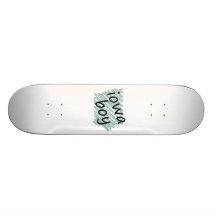 Iowa pojke på barns teckning för Iowa karta Skate Board Decks