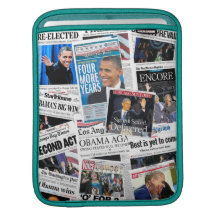 Ipad sleeve 2012 för Obama tidningsförstasidor
