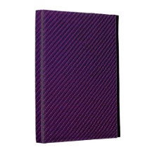 iPadfoliofodral - kolfiber - metalliska lilor