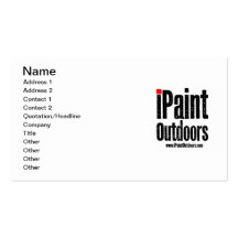 iPaintOutdoorskort Visitkort Mall