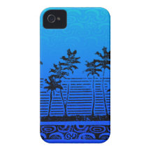 Iphone 4 cases för Tapa för Mokapu strand hawaians