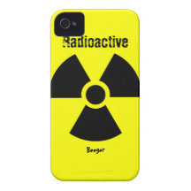 Iphone 4 legitimation - radioaktivt symbol iPhone 4 skydd