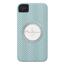 IPhone 4 - Sicksack för rand för sparremönster mod Case-Mate iPhone 4 Skal