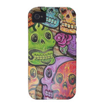 Iphone 4 tuff - mexicansk sockerdöskallar