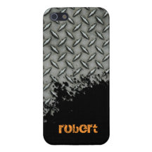 iPhone 5 Cover Metal Pattern Cool Monogram