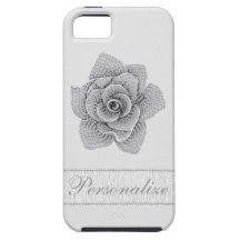 iPhone 5 för personlig för diamantblommatryck iPhone 5 Case-Mate Fodraler