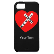 iPhone 5 - Jesus Liebt - Ihr Text - Schablone iPhone 5 Cover