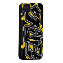 Iphone case för ebenholts SkuL7 (guld) iPhone 4 Cover