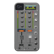 Iphone case för musikblandareGeek Case-Mate iPhone 4 Fodral