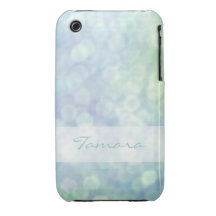 Iphone case för personligblåttbokeh Case-Mate iPhone 3 cases