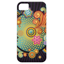 iphone case som är retro, disko, stjärna, blomma iPhone 5 skal