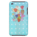 ipod touch casepolka dotsblommor