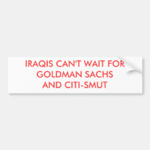 IRAQIS KAN INTE VÄNTAN FÖR GOLDMAN SACHS OCH CITI- BILDEKAL