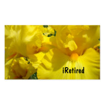 iRetired Irises för visitkortpensionnatur