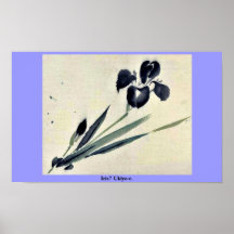 Iris? Ukiyo-e. Affisch