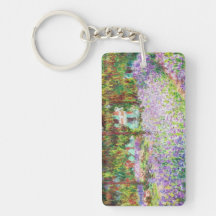 Irises i Monets trädgårds- Claude Monet Nyckelkedjor