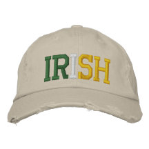 Irländare broderad hatt