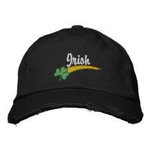 Irländare broderad hatt