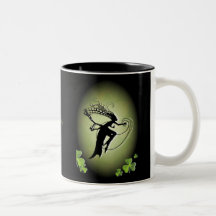 Irländsk feSilhouette Kaffe Koppar