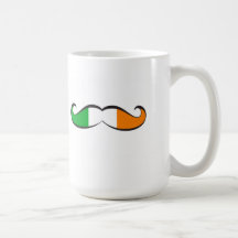 Irländsk flaggamustasch kaffe muggar