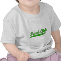 Irländsk flicka tshirts
