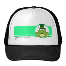 Irländsk grodadesign trucker keps