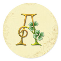 Irländsk guld- Monogram A