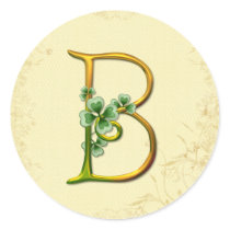 Irländsk guld- Monogram B