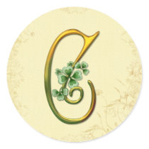 Irländsk guld- Monogram C