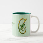Irländsk guld- Monogram C Kaffe Mugg