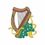 Irländsk harpa broderade jackor