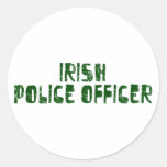 Irländsk polis rund klistermärke
