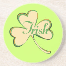 Irländsk Shamrock Underlägg För Glas