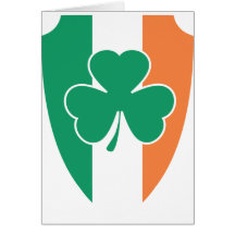 Irländsk sköldShamrock Kort
