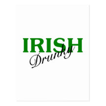 Irländska Drunky Vykort