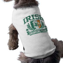 Irländskt dricka lag djur tee shirt