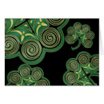 Irländskt shamrockssaint patrick's daykort