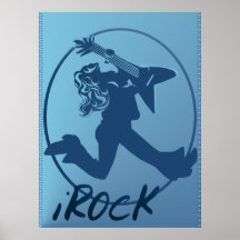 iROCK märkt tryck Affisch