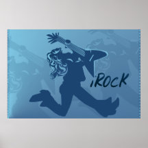 iROCK märkt tryck Affisch