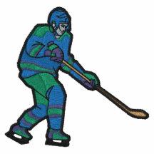Ishockey broderad skjorta
