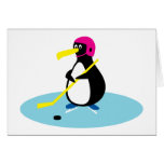 Ishockeypingvin Hälsnings Kort