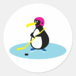 Ishockeypingvin Runda Klistermärken
