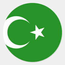 Islamisk republik av Turkestan, Colombia flagga Klistermärke