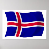 Island sjunker affischtrycket