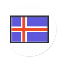 Island sjunker klistermärke