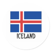 Island sjunker klistermärken